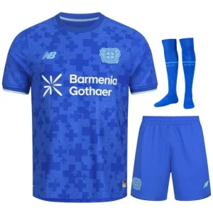 Bayer Leverkusen Terza Maglia Completo Bambino 2025/26 - Blu