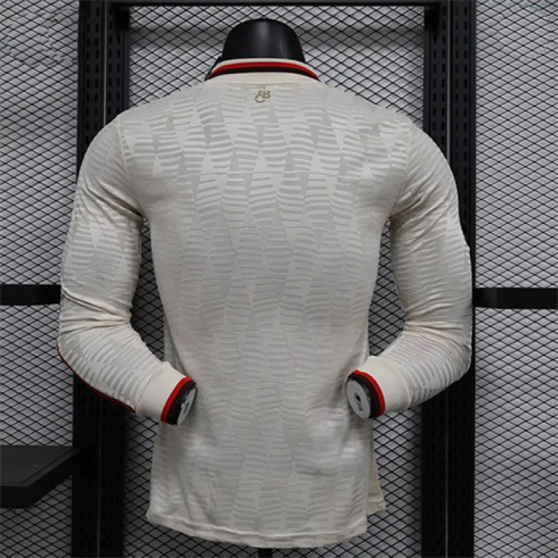 Bayern Munich 2024/25 Away Player Edition Long-sleeved Kit - Creamy White
