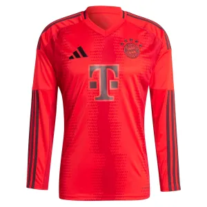 Bayern Munich 2024/25 Long Sleeve Home Authentic Jersey - Red