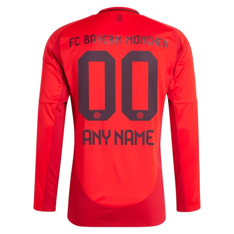 Bayern Munich 2024/25 Long Sleeve Home Authentic Jersey - Red