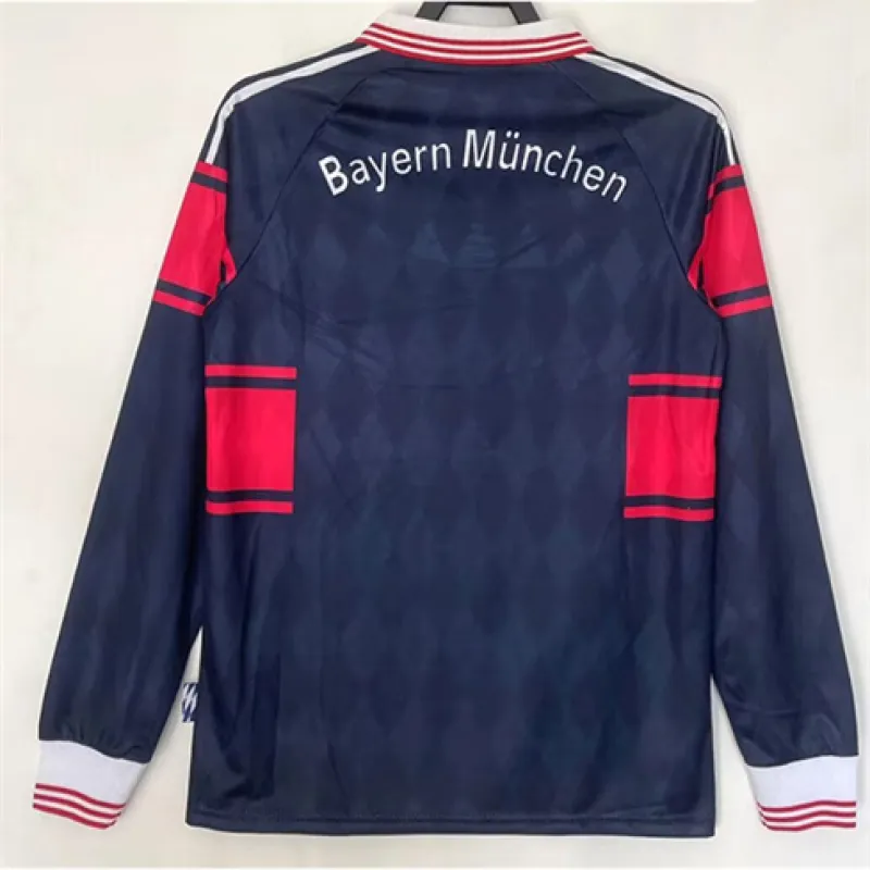 Bayern Munich 1997-99 Retro Long-sleeved Kit - Black