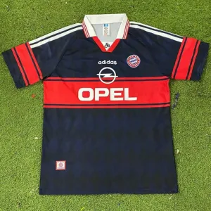 Bayern München 1997 - 1999 Heim-Retro-Trikot - Schwarz