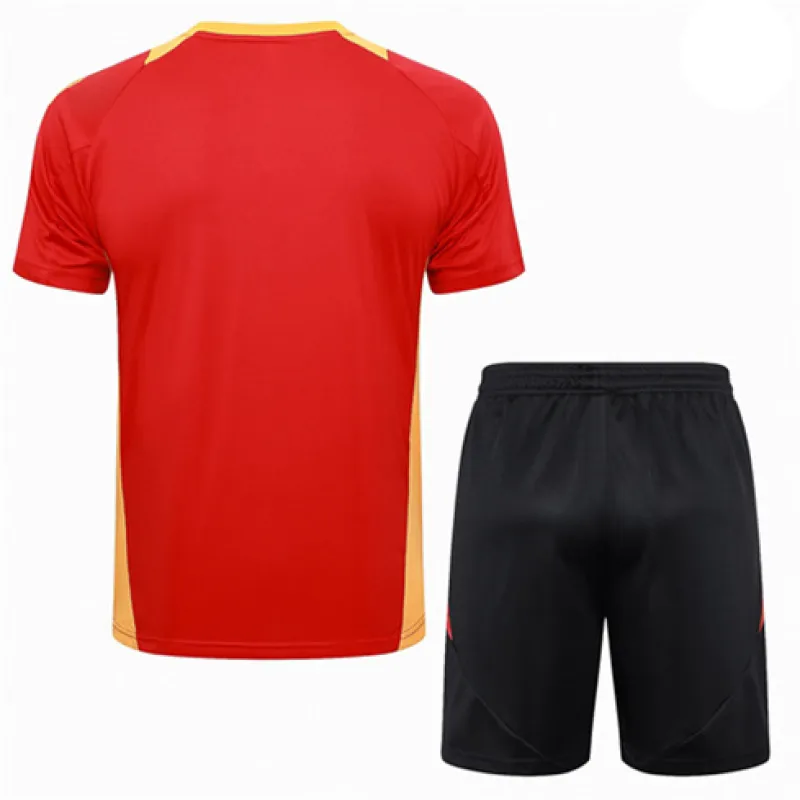Bayern Munich 2024/25 red training jersey and shorts