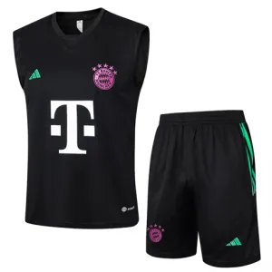 Bayern Munich 2024/25 black training jersey vest and shorts