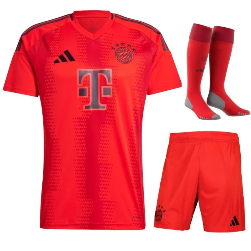 Bayern Munich 2024/25 Kids Home Jersey Set Replica - Red