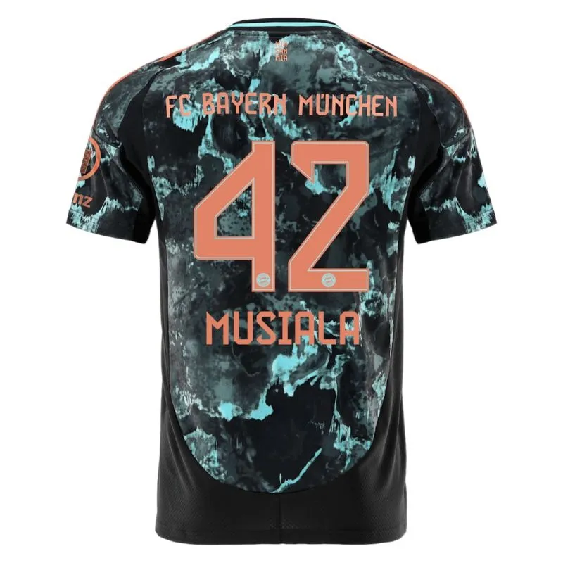 Kids' 2024/25 Bayern Munich Away Star Player Kit - Fan Version (Black, Musiala)