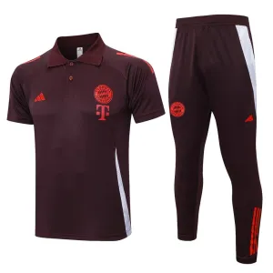 FC Bayern Munich 2024/25 SURVETEMENT POLO Set - Burgundy
