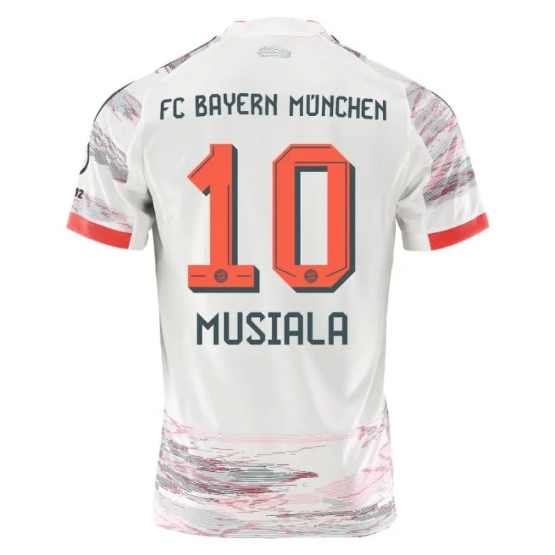 Bayern Munich MUSIALA 2025/26 Away Jersey - White