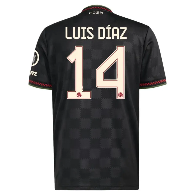 Bayern Munich LUIS DIAZ 2025/26 Third Jersey - Black
