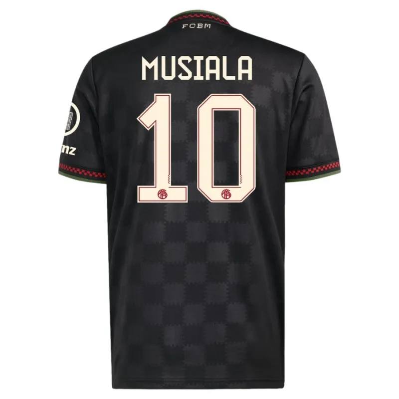 Bayern Munich MUSIALA 2025/26 Third Kids Kit Jersey - Black