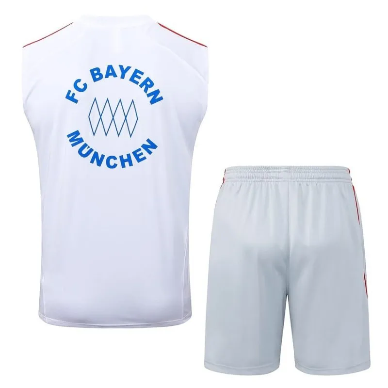 Bayern Munich 2025/26 Shorts and Tank Top Set - White