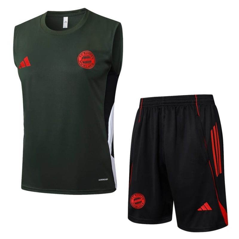 Bayern Munich 2025/26 Shorts and Vest Set - Black