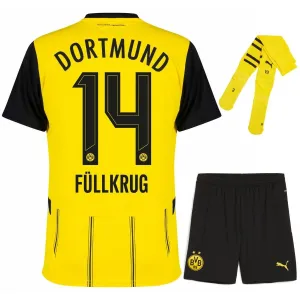 Kit Casa Junior Borussia Dortmund 2024/25 con Fullkrug - Versione Tifoso (Giallo)