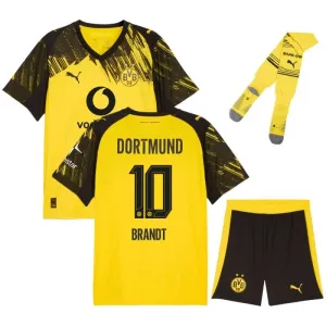 Dortmund BRANDT Kids Kit Jersey 2025/26 Home - Yellow