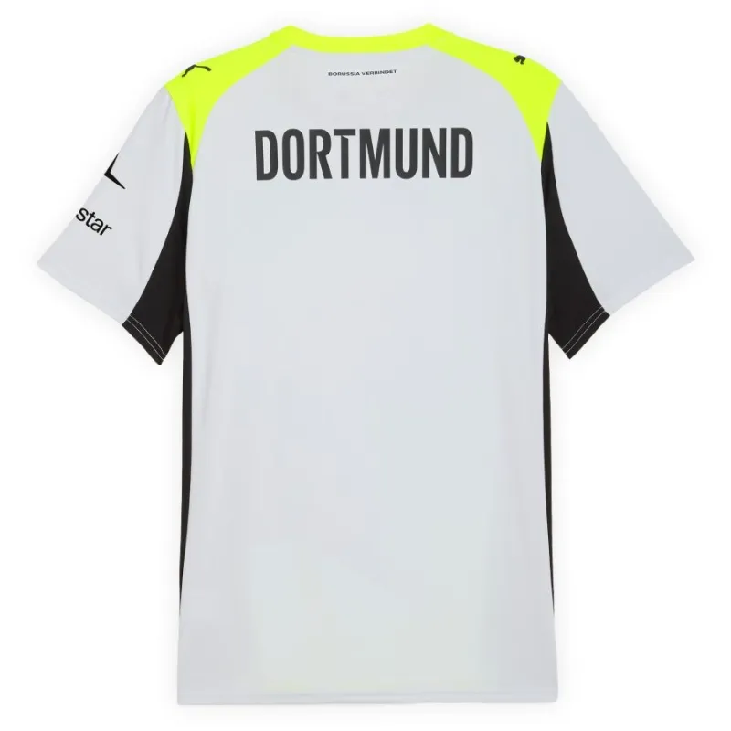 Dortmund 2025/26 Away Kids Kit Set - Grey/Green
