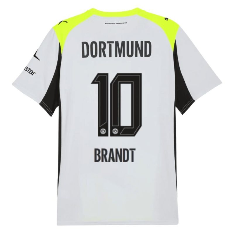 Dortmund BRANDT 2025/26 Kids Away Kit - Grey/Green