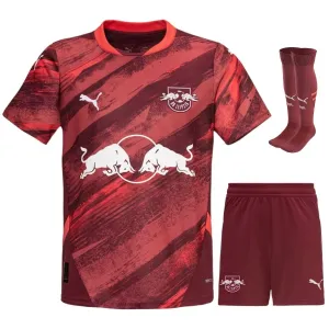 RB Leipzig 2024/25 Auswärtstrikot Kinder Set Rot