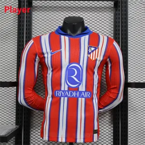 Atlético Madrid Long sleeved Jersey 2024/25 Home - Red/White