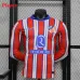 Atletico Madrid Maillot Domicile Manches Longues 2024/25 Rouge Blanc