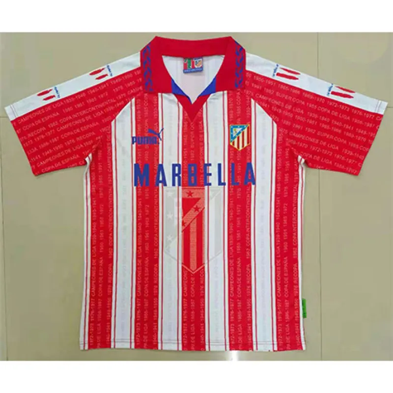 Atletico Madrid Retro Jersey 1995/96 Home - Red/White