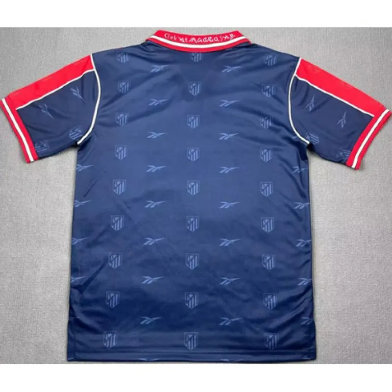 Maglia retrò di Atletico Madrid 1998/99 fuori casa - Blu