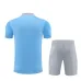 Atletico Madrid Kinder-Trainings-Oberteil + Shorts 2024/25 - Blau