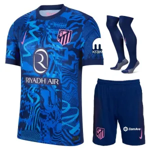 Atlético Madrid Kids' 2024/25 Third Jersey Set - Blue