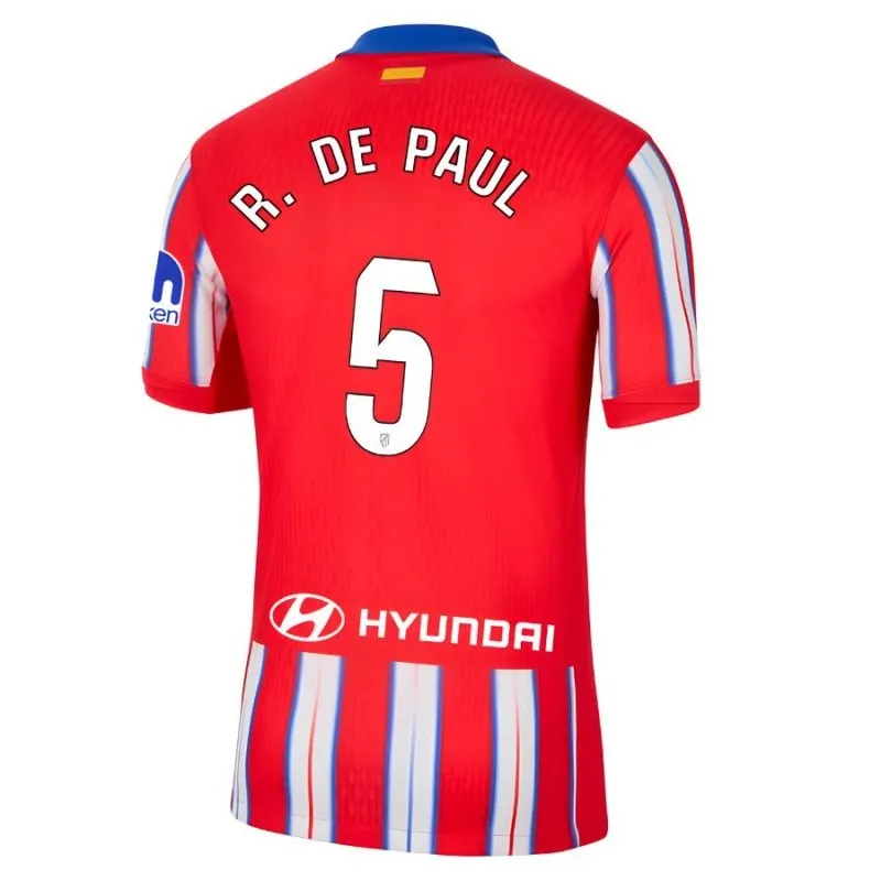 PAUL'S Atletico Madrid Kids' 2024/25 Home Kit - Red/White