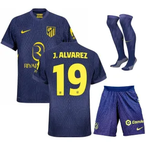 Álvarez Atlético Madrid 2025/26 Kids' Away Jersey Set - Blue