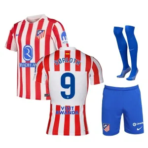 Atlético Madrid SØRLOTH 2025/26 Kit bambino home - Rosso/Bianco