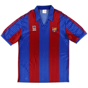 Barcellona 1989 1992 Maglia Casa Retro - Rosso/Azzurro
