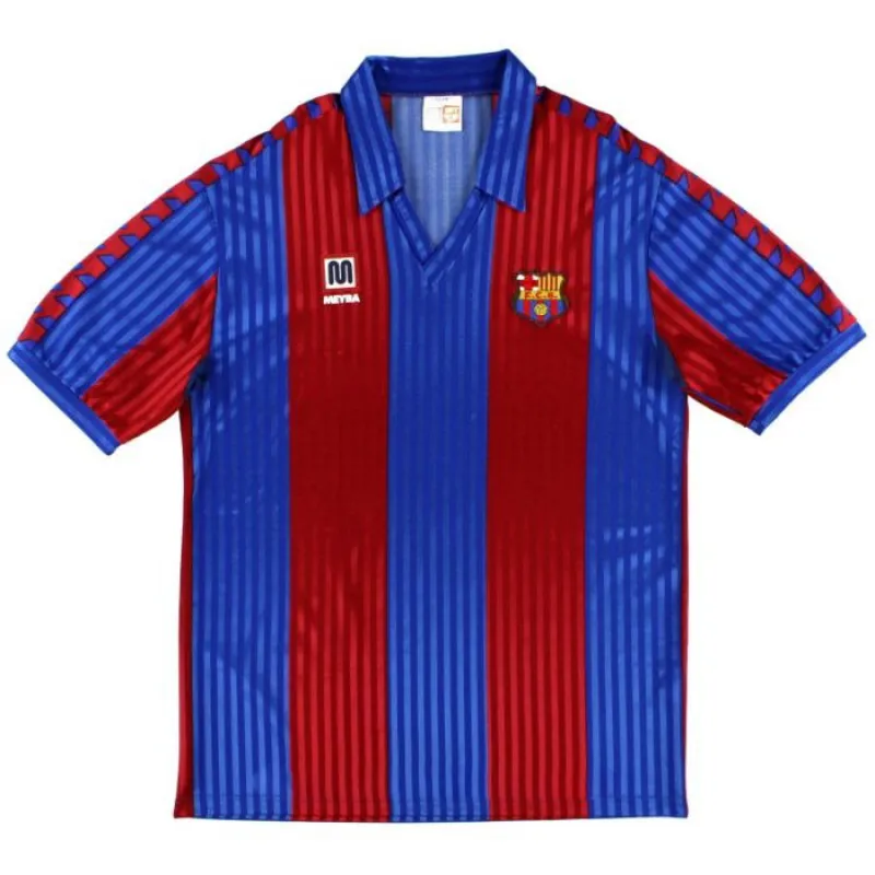 Barcelone 1989 1992 Maillot Domicile Rétro - Rouge/Bleu
