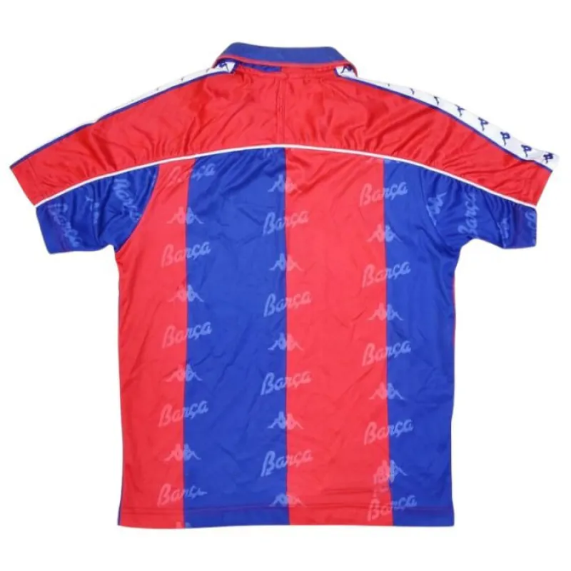 Barcelone 1993 1995 Maillot Domicile Rétro - Rouge/Bleu