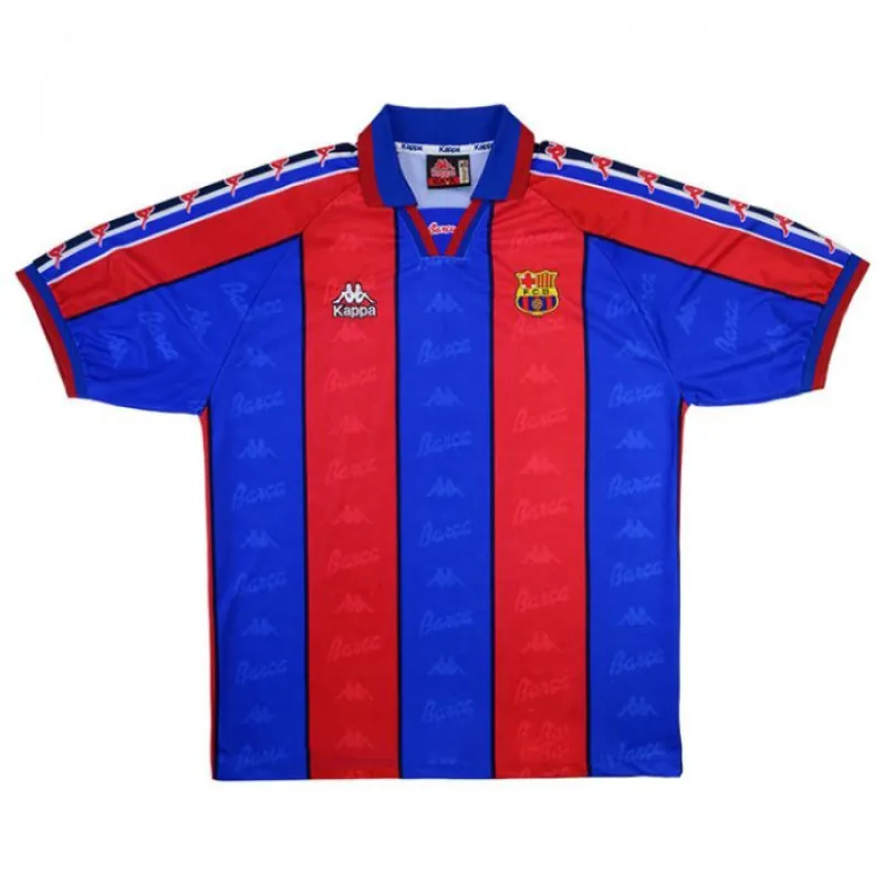 Barcelone 1996/97 Maillot Domicile Rétro - Rouge/Bleu