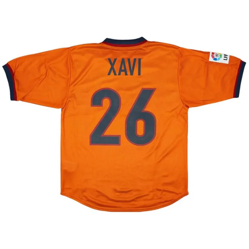 Barcelona XAVI 1998/99 Retro Third Jersey - Orange