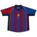 Barcelone 2001/02 Maillot Domicile Rétro - Rouge/Bleu