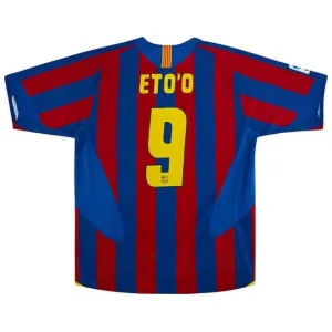 ETO'O 2005/06 Retro Heimtrikot - Rot/Blau
