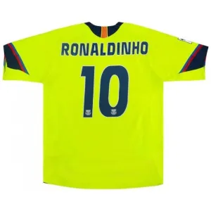 Barcelona RONALDINHO 2005/06 Retro Auswärtstrikot - Grün
