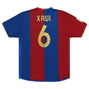 Barcelona XAVI 2006/07 Retro Heimtrikot - Rot/Blau