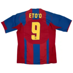 Barcelona ETO'O 2006/07 Retro Heimtrikot - Rot/Blau