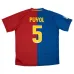 Maillot Domicile Rétro PUYOL 2008/09 de Barcelone - Rouge/Bleu