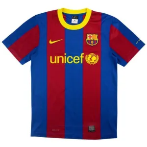 Barcellona 2010/11 Maglia Casa Retro - Rosso/Azzurro