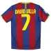 Barcelona DAVID VILLA 2010/11 Retro Home Jersey - Red/Blue