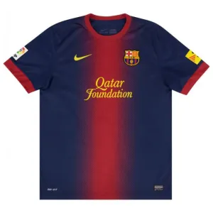 Barcellona 2012/13 Maglia Casa Retro - Rosso/Azzurro
