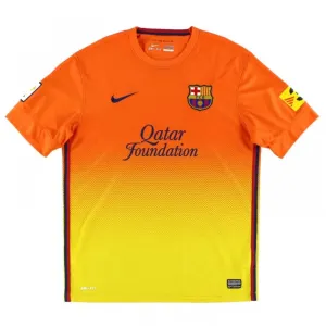 ​​Maglia esterna retro del Barcellona 2012/13 - Rosso/Giallo​​