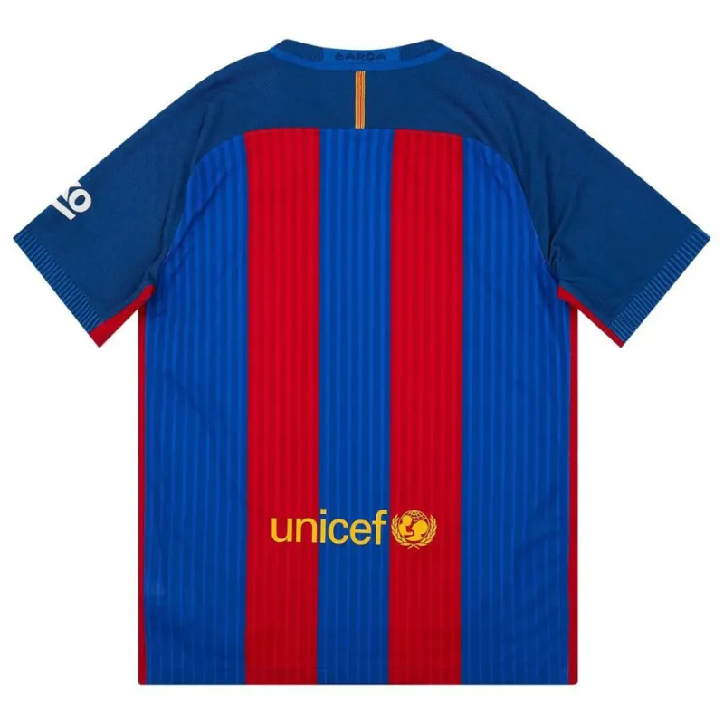 Barcelone 2016/17 Maillot Domicile Rétro - Rouge/Bleu