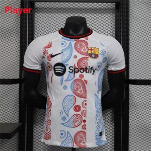 Maglia di allenamento della versione per giocatori del FC Barcelona 2024/25 - Bianca