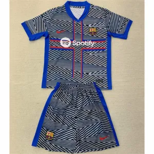 FC Barcelona Kinder Trikot + Shorts 2024/25 Spezielle Ausgabe - Grau