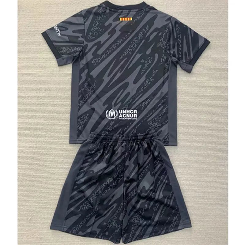 FC Barcelona 2024/25 Kids Goalkeeper Jersey & Shorts