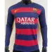 FC Barcelona Retro Langarm-Trikot 2015/16  Heimspiel - Rot/Blau